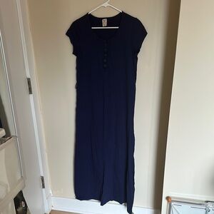 Faded Glory Blue Casual Sundress Maxi